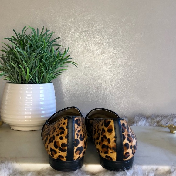 NWOT Bromstad for Naturalizer Leather Leopard & Snakeskin Print Loafer Flats 7.5 - Picture 5 of 6
